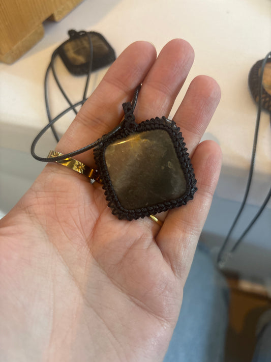 Black Moonstone Pendant