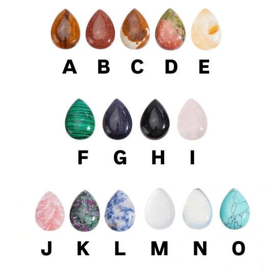 Teardrop Stone Pendants