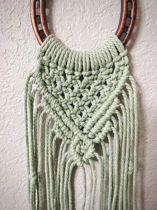 Horseshoe Macrame Wall Art