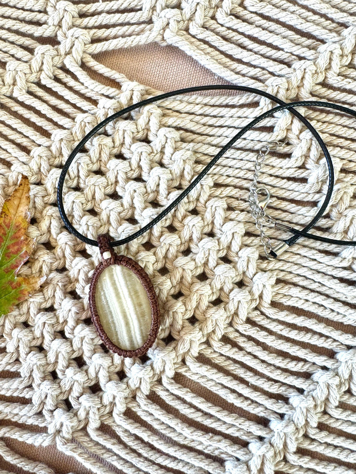 Yellow Calcite Pendant