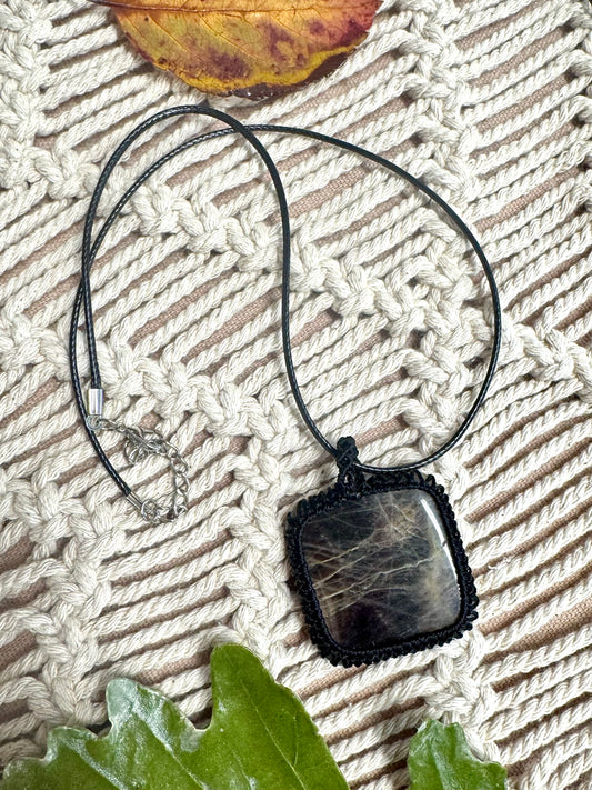 Black Moonstone Pendant