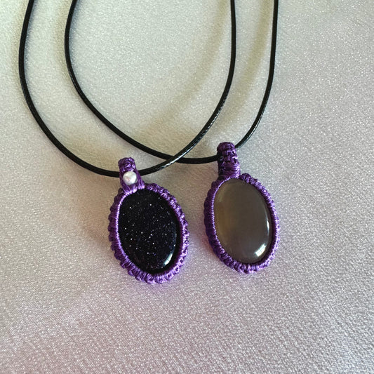 Oval Stone Pendants