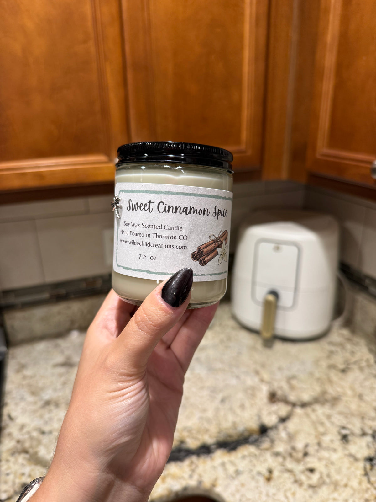 Sweet Cinnamon Soy Wax Candle 7.5oz