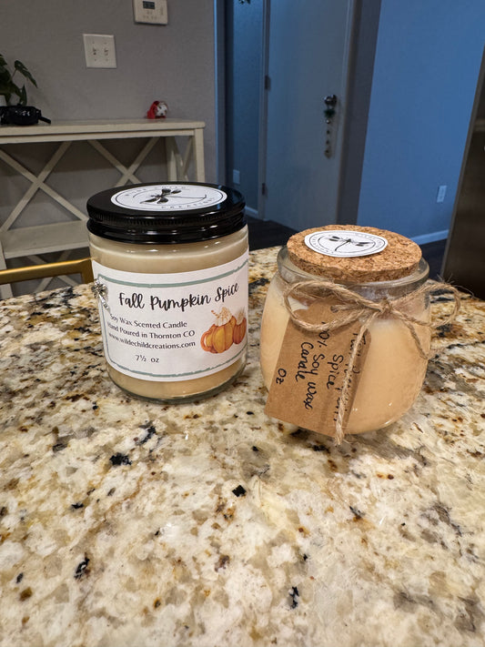 Fall Pumpkin Spice Soy Wax Candle 5.5oz