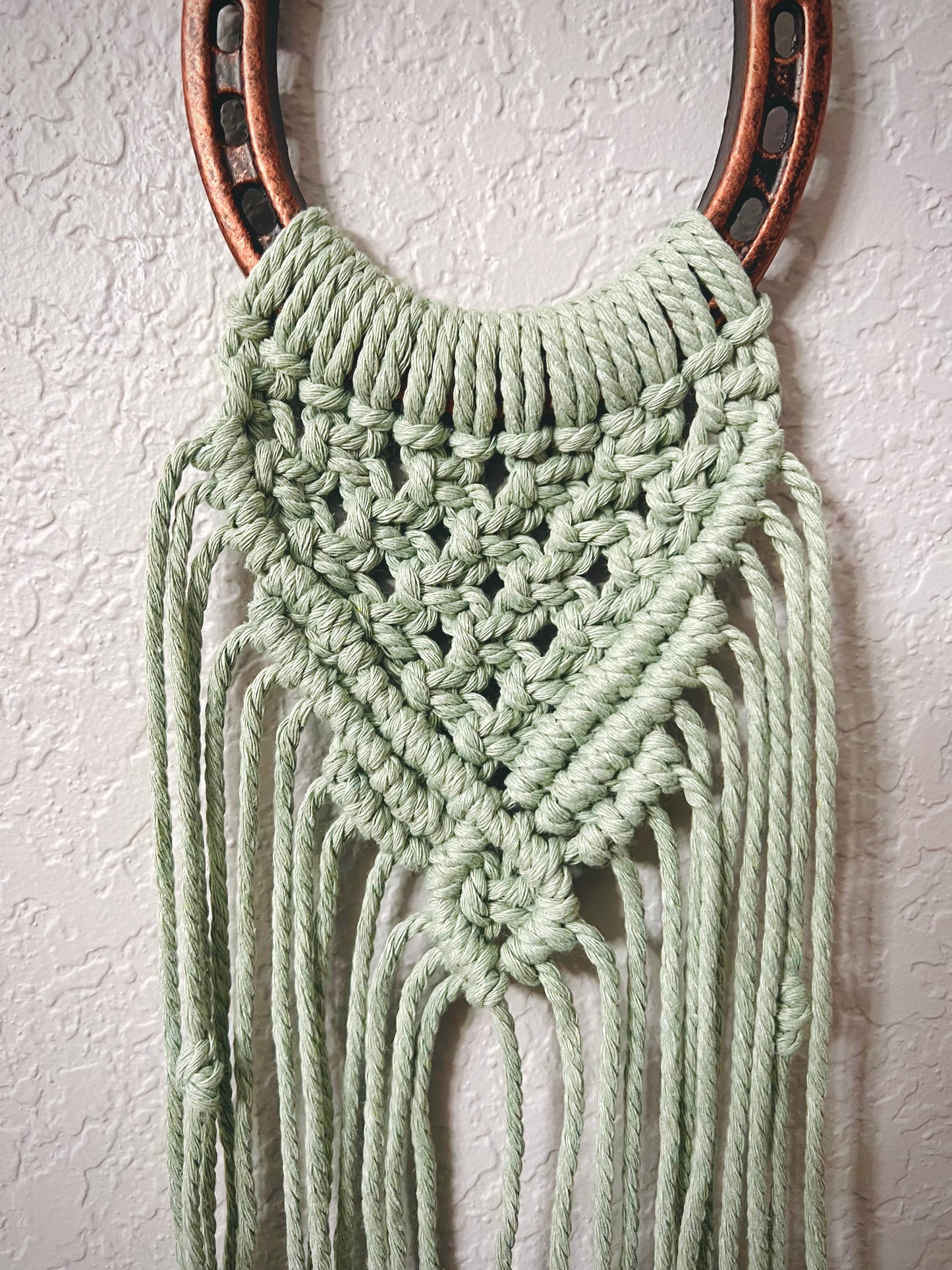 Horseshoe Macrame Wall Art